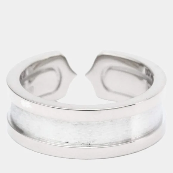 SOLD- Cartier C De Cartier 18K White Gold Diamond Ring - Picture 12 of 12